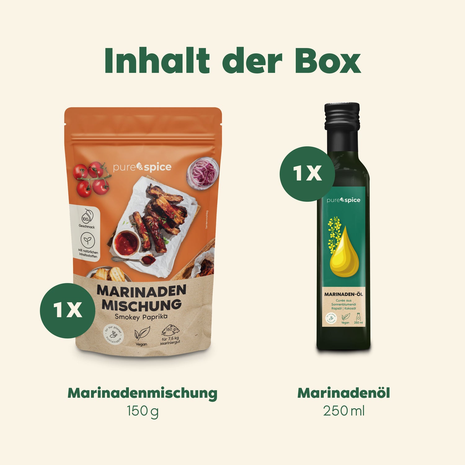 Inhalte der Marinadenbox - Smokey Paprika von pure & spice
