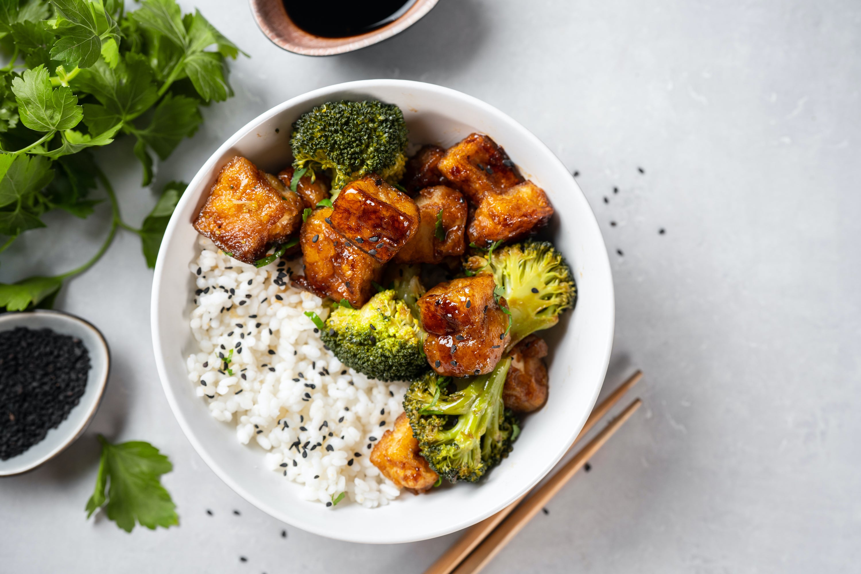 Vegane Tofu Bowl